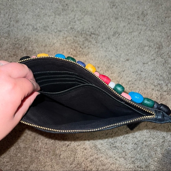 NWOT Hand beaded anthropology clutch bag handbag - Picture 6 of 7